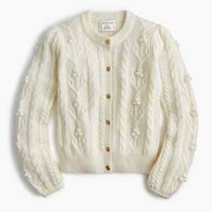Demylee x JCrew cardigan with gold buttons
